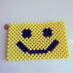 NWOT Susan Alexandra Beaded Smiley Cardholder